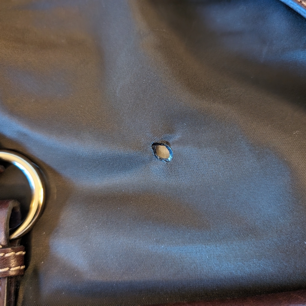 Dooney &Bourke Nylon Satchel Black with leather - Picture 13 of 16
